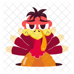 Turkey Mascot  Icon