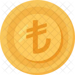 Türkische Lira-Münze  Symbol