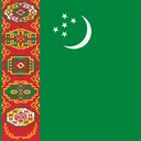 Turkmenistan Flag Country Icon
