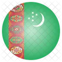 Turkmenistan National Country Icon