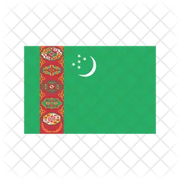 Turkmenistán Flag Icono