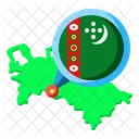 Turkmenistan Asia Map Icon