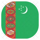 Turkmenistan National Country Icon