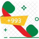 Turkmenistan Code Turkmenistan Country Code Icon