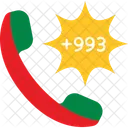 Turkmenistan Country International Code Icon