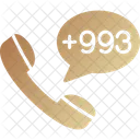 Turkmenistan Dial Code  Icon