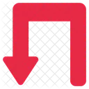 Turn Back Arrow  Icon