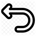 Turn Back Return Office Icon