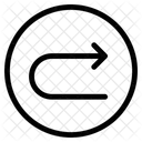Turn Back Right Redo Icon