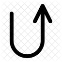 Turn Back Arrow Direction Icon