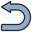 Turn Back U Turn Arrow Icon