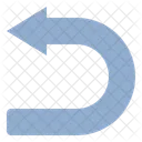 Turn Back U Turn Arrow Icon
