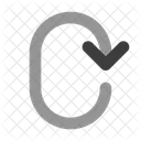Turn Back Arrow Direction Icon