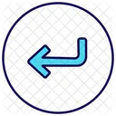 Turn Back Arrow Direction Icon