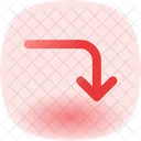 Turn Down Arrow Icon