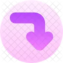 Turn Down Turn Download Icon