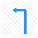 Turn Left Direction Icon