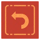 Turn Left Direction Arrows Icon