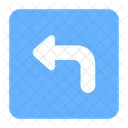 Turn Left Sign Icon