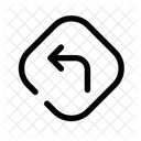 Turn Left Direction Arrow Icon