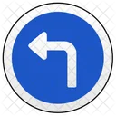 Turn Left Sign Icon