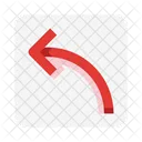 Turn Left Arrow Icon