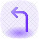 Turn Left Arrow Icon