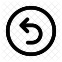 Turn Left Circlearrow Navigation Navigate Icon