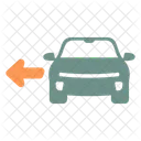 Turn Left Car Road Icon