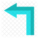 Turn Left Direction Arrow Icon