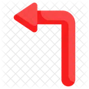 Turn Left Sign Icon
