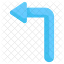 Turn Left Sign Icon