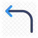 Turn Left Arrow Left Icon