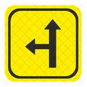 Turn Left Road Icon