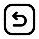 Turn Left Squarearrow Navigation Navigate Icon