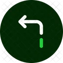 Turn Left Up Arrow Direction Icon