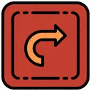 Turn Right Direction Arrows Icon
