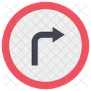 Turn Right Sign Icon
