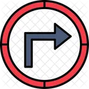 Turn Right Arrow Direction Icon