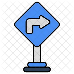 Turn Right Arrow  Icon