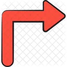 Turn Right Arrow  Icon