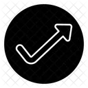 Turn Right Corner Up Arrow  Icon