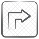Turn Right Back Arrow Direction Arrows Icon