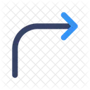 Turn Right Arrow Right Icon