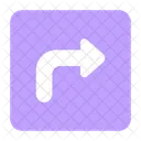 Turn Right Sign Icon