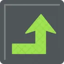 Turn Up Arrow Direction Icon