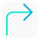 Right Up Turn Icon