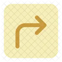 Turn up right arrow  Icon