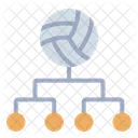 Turnier Volleyball Wettbewerb Symbol