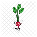 Turnip Mascot Vegetable Character Illustration Art Icon